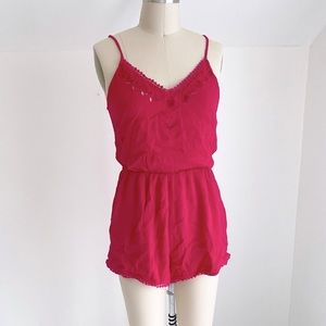 Pink Coverup Romper Size M
